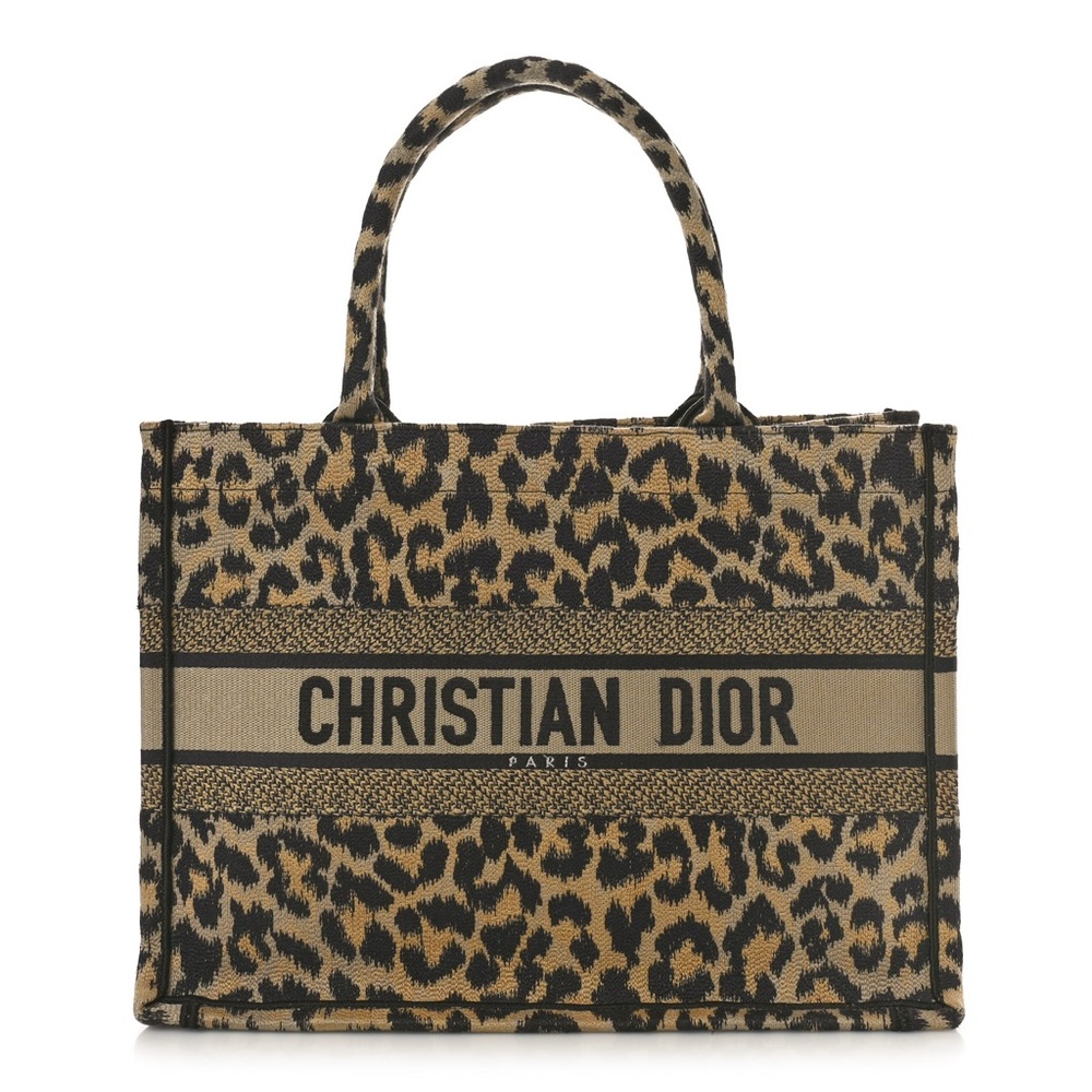 Dior Leopard Print Tote Bag